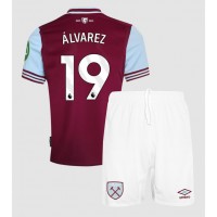 Billiga West Ham United Edson Alvarez #19 Barnkläder Hemma fotbollskläder till baby 2024-25 Kortärmad (+ Korta byxor)